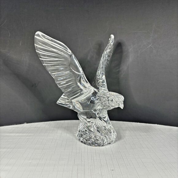 Waterford Flying Eagle Figurine Irish Crystal Sculpture Statue Signed America - Picture 1 of 7